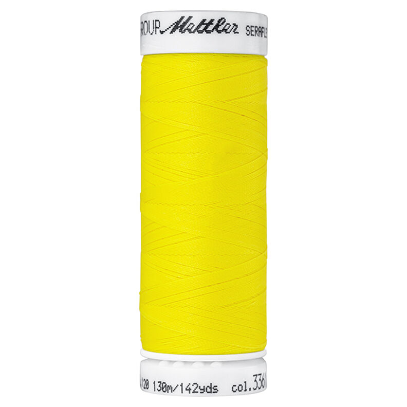Seraflex sytråd för elastiska sömmar (3361) | 130 m | Mettler – citrongul,  image number 1