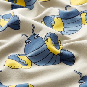 French Terry Sommarsweat cool hummer | by Poppy – natur/blågrått, 