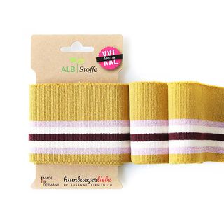EKOLOGISKA STICKADE MUDDAR CUFF ME GLAM  [140 CM | 7,5 CM]  | Albstoffe | Hamburger Liebe, 