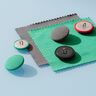 Klädd knapp, Viskosjersey Medium – svart,  thumbnail number 2