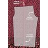 Viskos Voile lejon och blommor kantdesign Panel – pink/brandgul,  thumbnail number 9