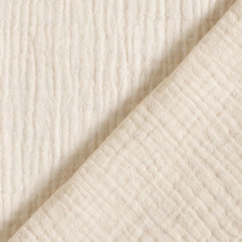 Muslin/Dubbel-krinkelväv Linne-mix Uni  – natur,  image number 3