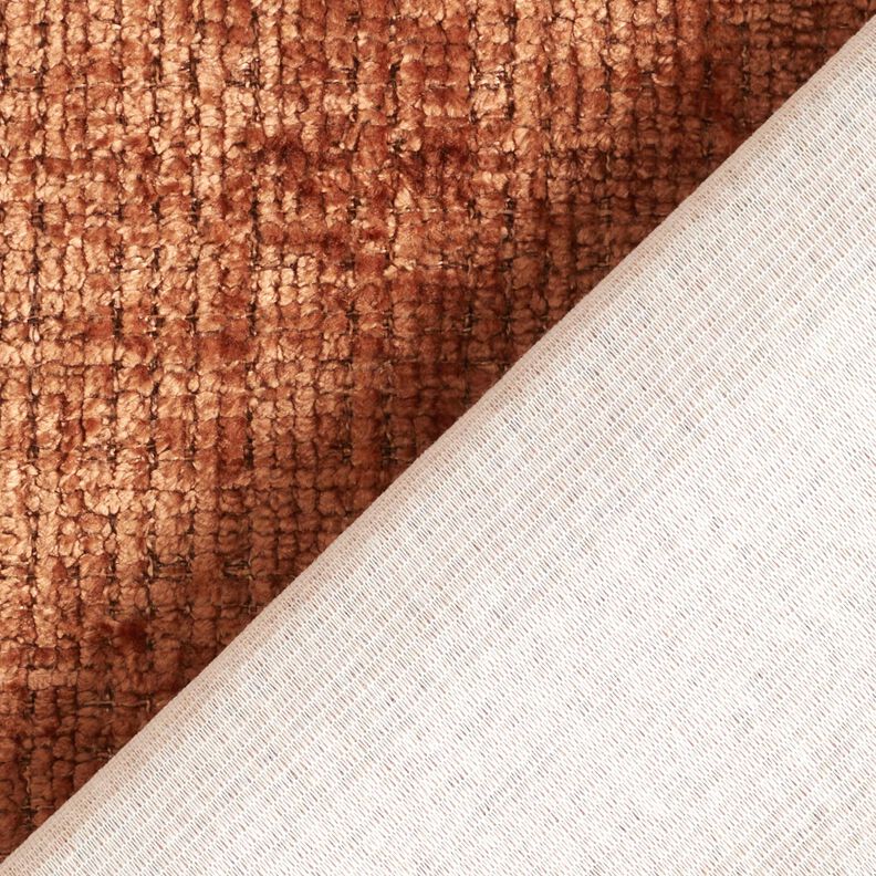 Stoppningstyg Chenille Enfärgat – brons, image number 3
