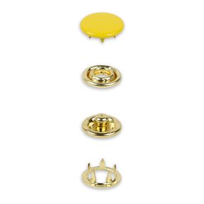 Tryckknappar jersey [12 mm] | Prym – gul, 