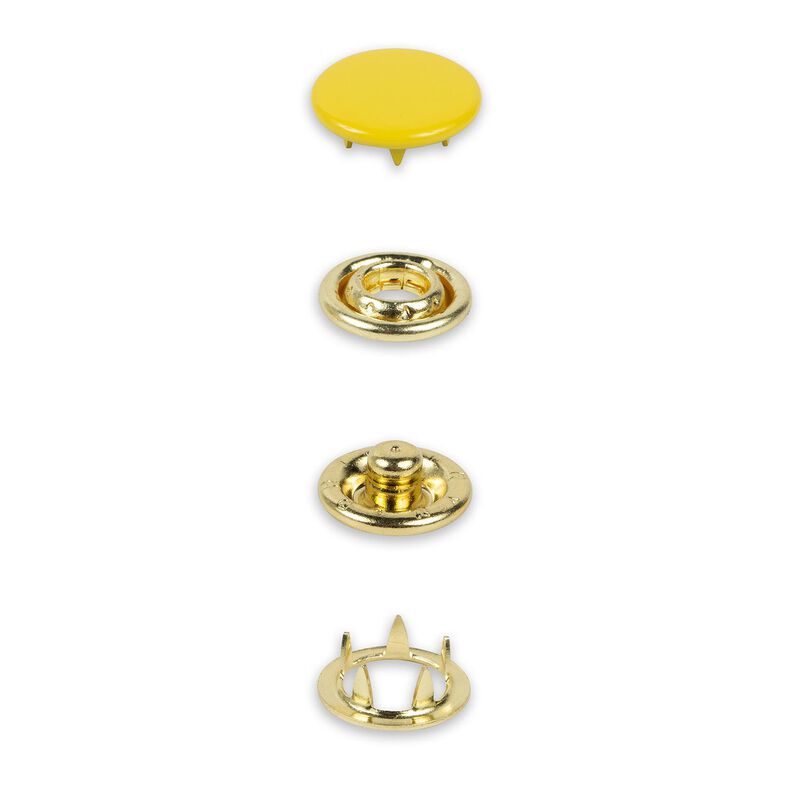 Tryckknappar jersey [12 mm] | Prym – gul,  image number 2