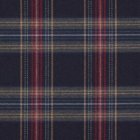 Skotskrutig stretch – navy/rött, 