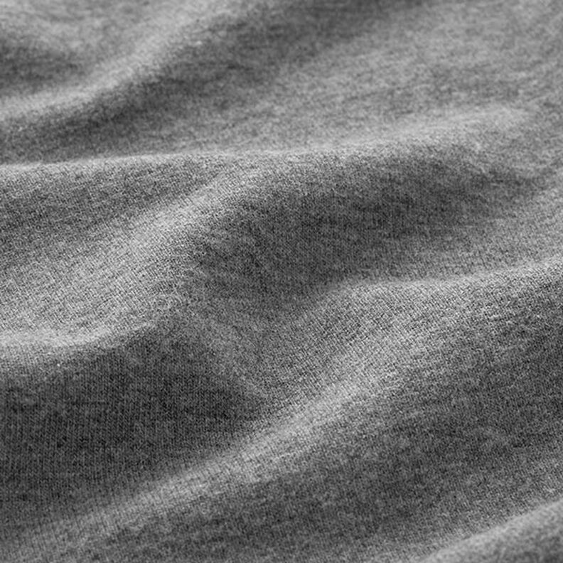 Bomullsjersey medium melange – mörkgrå,  image number 4