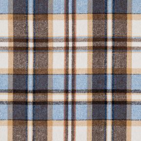 Jacktyg i flanell rutigt | Katia Fabrics – kungsblå/svartbrunt, 
