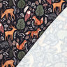 Sweatshirt Ruggad djur i skogen Digitaltryck | Poppy Fabrics – nattblå,  thumbnail number 4