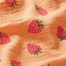 Muslin/Dubbel-krinkelväv Jordgubbar – apricot,  thumbnail number 2