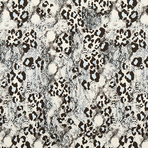 polyesterjersey ormtryck – vit/svart, 