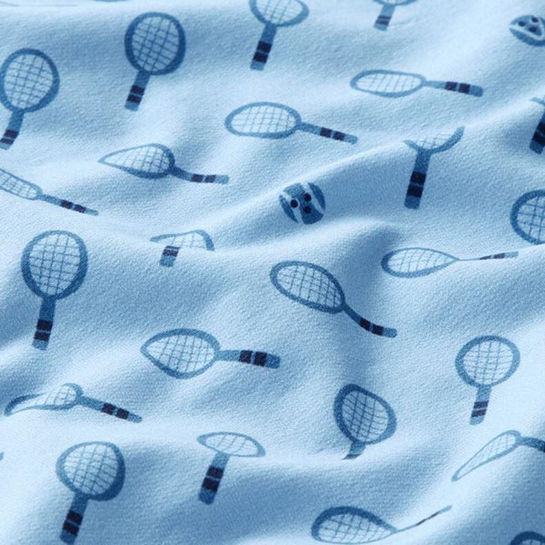 French Terry Sommarsweat retro tennis | PETIT CITRON – ljusblått,  image number 2