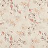 Stretchvelour med sherpabaksida, fina blommor | Katia Fabrics – natur,  thumbnail number 1