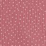 Muslin/Dubbel-krinkelväv prickar – gammalt rosa/vit,  thumbnail number 1