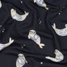 GOTS Bomullsjersey Sälar Digitaltryck | Poppy Fabrics – nattblå/anemon,  thumbnail number 2