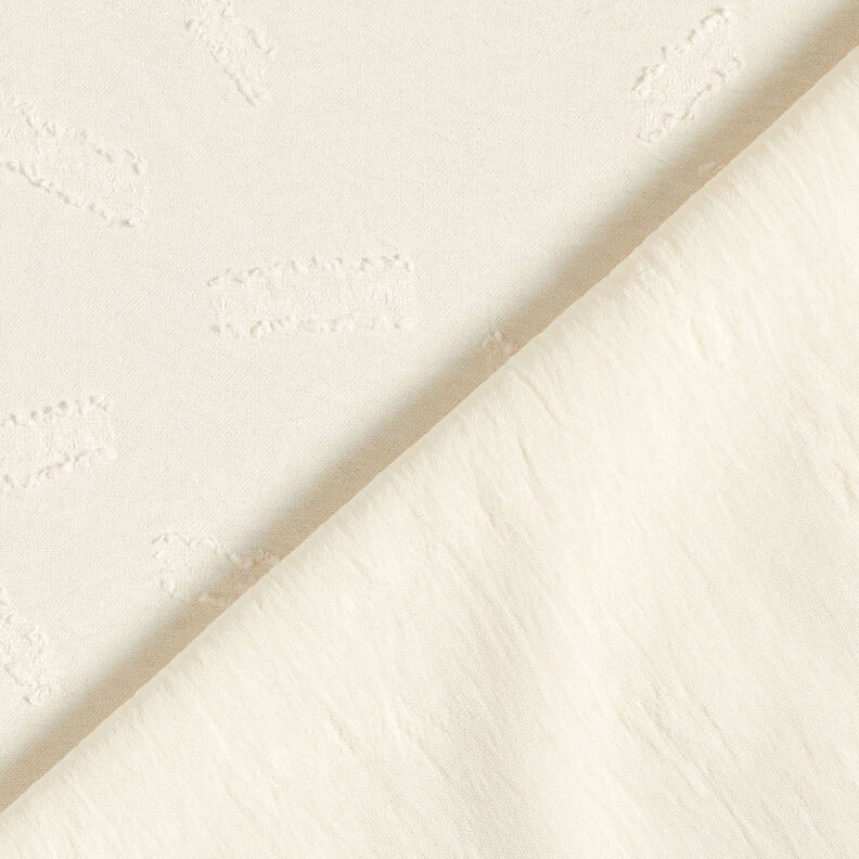Jacquard dobby ränder – yllevit, image number 5