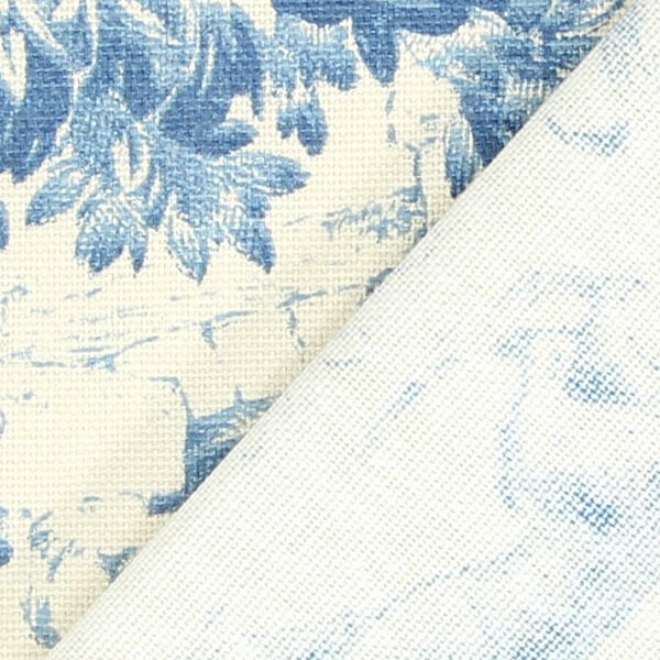 Toile de Jouy – stålblått,  image number 3