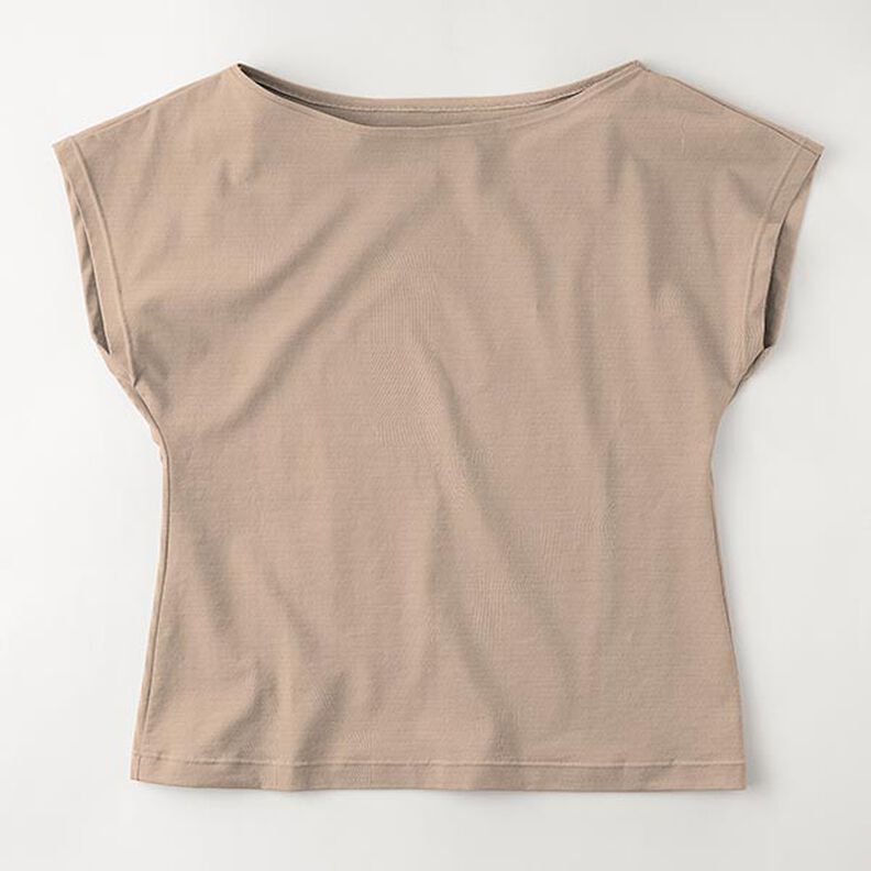 Bambus Viskosjersey Enfärgat – sand, image number 8