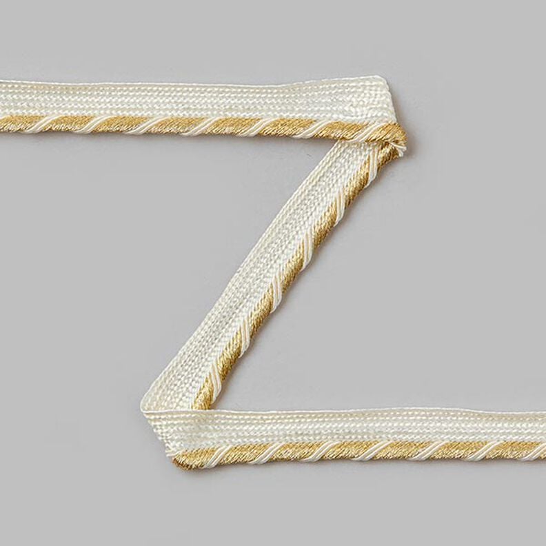 Passpoalband - creme/guld, image number 1