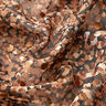 Crepe-chiffong fläckar och guldprickar – brun/guldmetallic,  thumbnail number 2