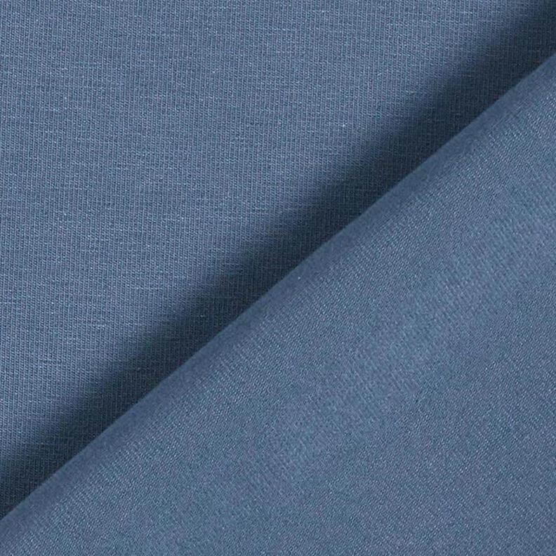 Bomullsjersey medium enfärgad – jeansblå,  image number 5