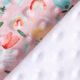Mysfleece präglade prickar och blommor – rosa,  thumbnail number 3