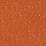 Bomull Muslin Spridda guldfläckar – terracotta/guld,  thumbnail number 1