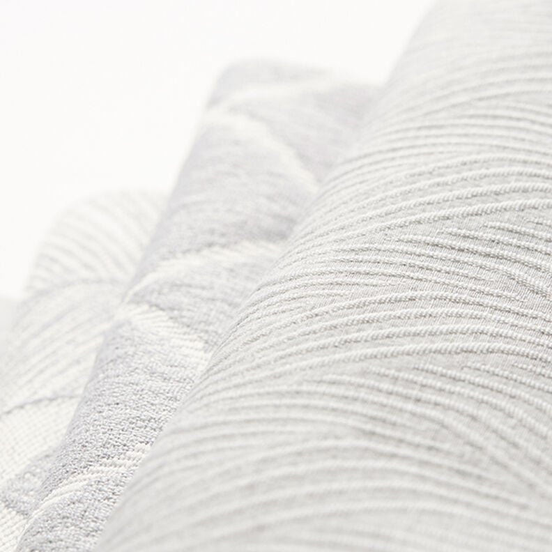 Dekorationstyg jacquard Vågiga linjer – ljusgrått,  image number 6