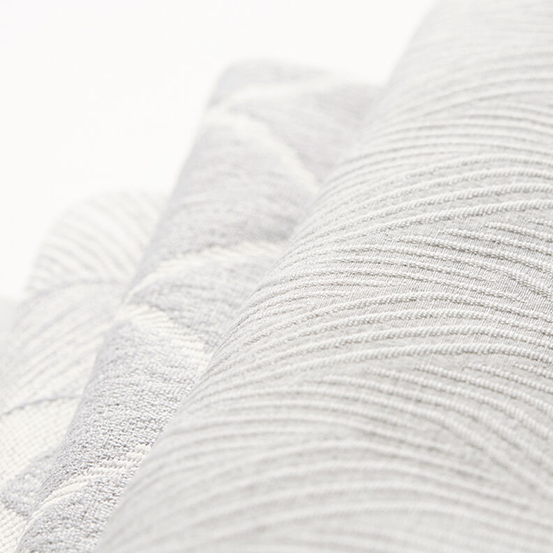 Dekorationstyg jacquard Vågiga linjer – ljusgrått, image number 6