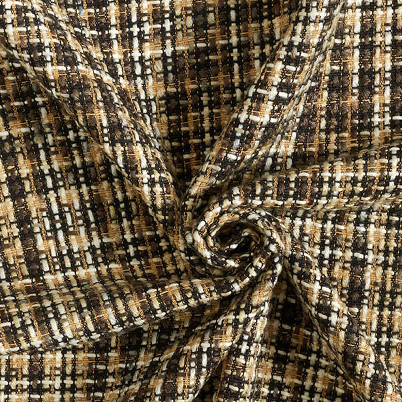 Kapptyg ullmix rutigt – beige/svart,  image number 3