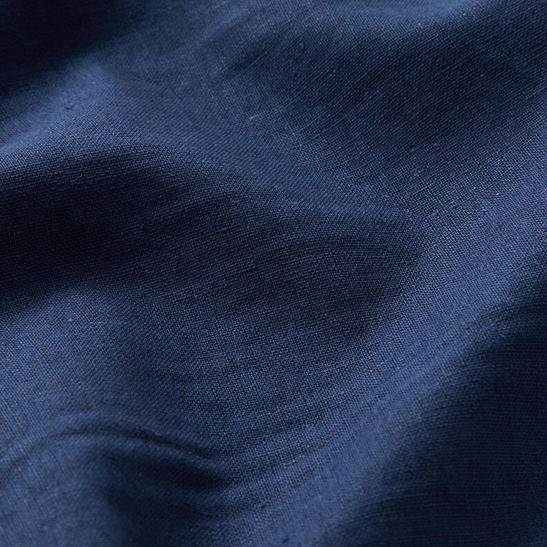 blandning av tvättad linne-bomull – nattblå,  image number 2
