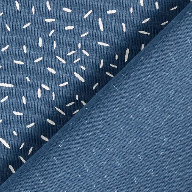 Bomullsjersey konfetti – jeansblå, image number 4