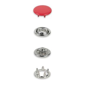 Tryckknappar jersey [12 mm] | Prym – röd, 