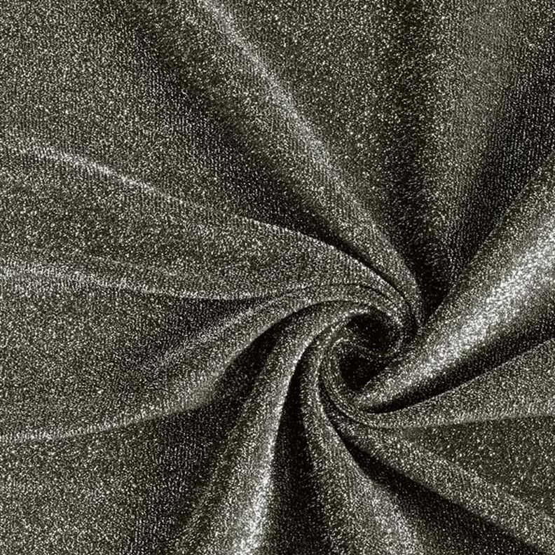 Jerseytyg Silverglitter Glamour – svart,  image number 1