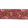 Resårband Paisley [ 3,5 cm ] – hallon/grön,  thumbnail number 1