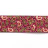 Resårband Paisley  [ 3,5 cm ] – hallon/grön,  thumbnail number 1