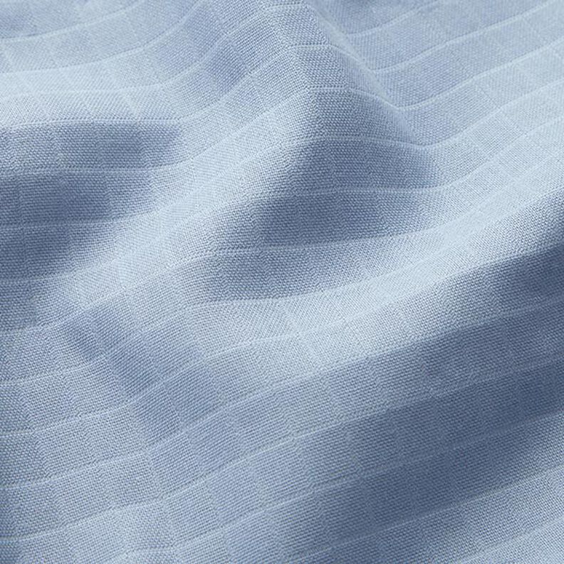 Muslin/Dubbel-krinkelväv Små rutor Dubbelsidigt – ljusblått,  image number 2