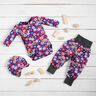 Bomullsjersey Färgglada blommor | Poppy Fabrics – nattblå,  thumbnail number 6