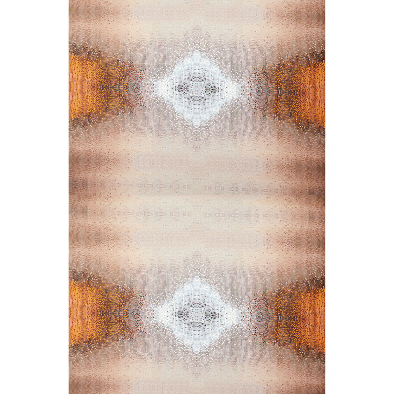 GOTS Bomullsjersey Mosaik | TCC x LOOKS by Wolfgang Joop – karamell/mörk gråbrun,  image number 9