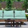 Outdoortyg Canvas Enfärgat Melange – mint,  thumbnail number 5