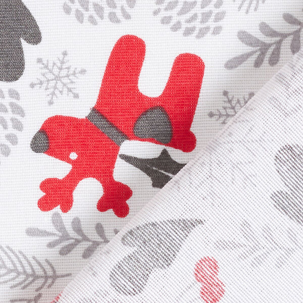 Dekorationstyg Canvas Jultomtens stövlar – vit/rött,  image number 4