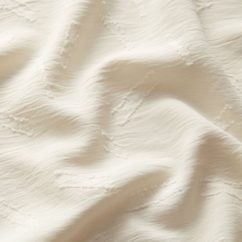 Jacquard dobby ränder – yllevit, image number 2