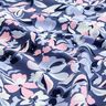 Sommarsweat Stora blommor | Poppy Fabrics – jeansblå,  thumbnail number 2
