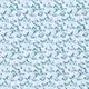 ekologisk bomullspoplin fina blommor – himmelsblå,  thumbnail number 1
