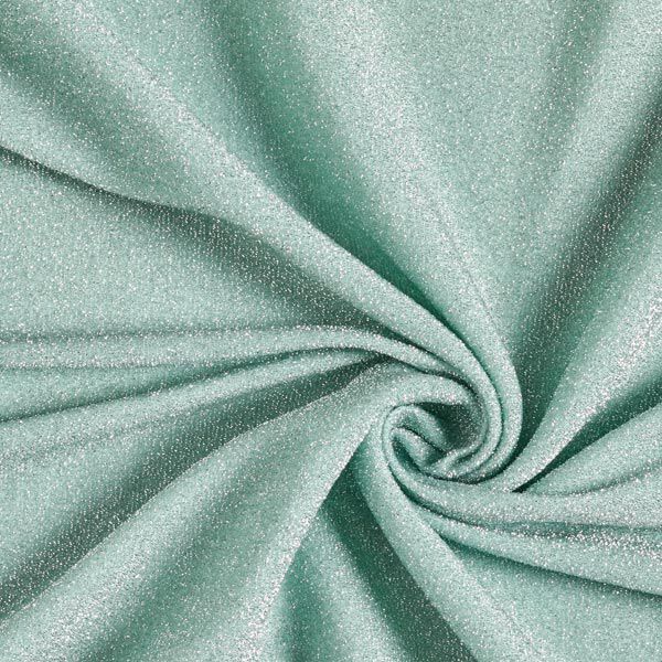Jerseytyg Silverglitter Glamour  – mint,  image number 1