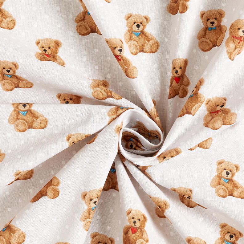Bomullspoplin Teddy – beige,  image number 3