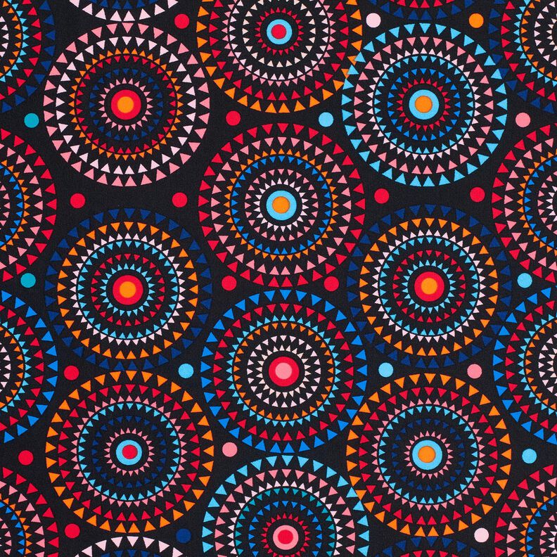 Baddräktstyg Mandala – svartblå/eldröd,  image number 6