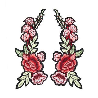 Lappar Blomrankor (10,5 x 22,8 cm) – röd, 