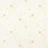 Dekorationstyg Jacquard Lurex Hav av stjärnor – ljusbeige/guld,  thumbnail number 1