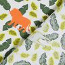 Bomullstyg Kretong Silhuetter av djungeldjur – grön,  thumbnail number 4